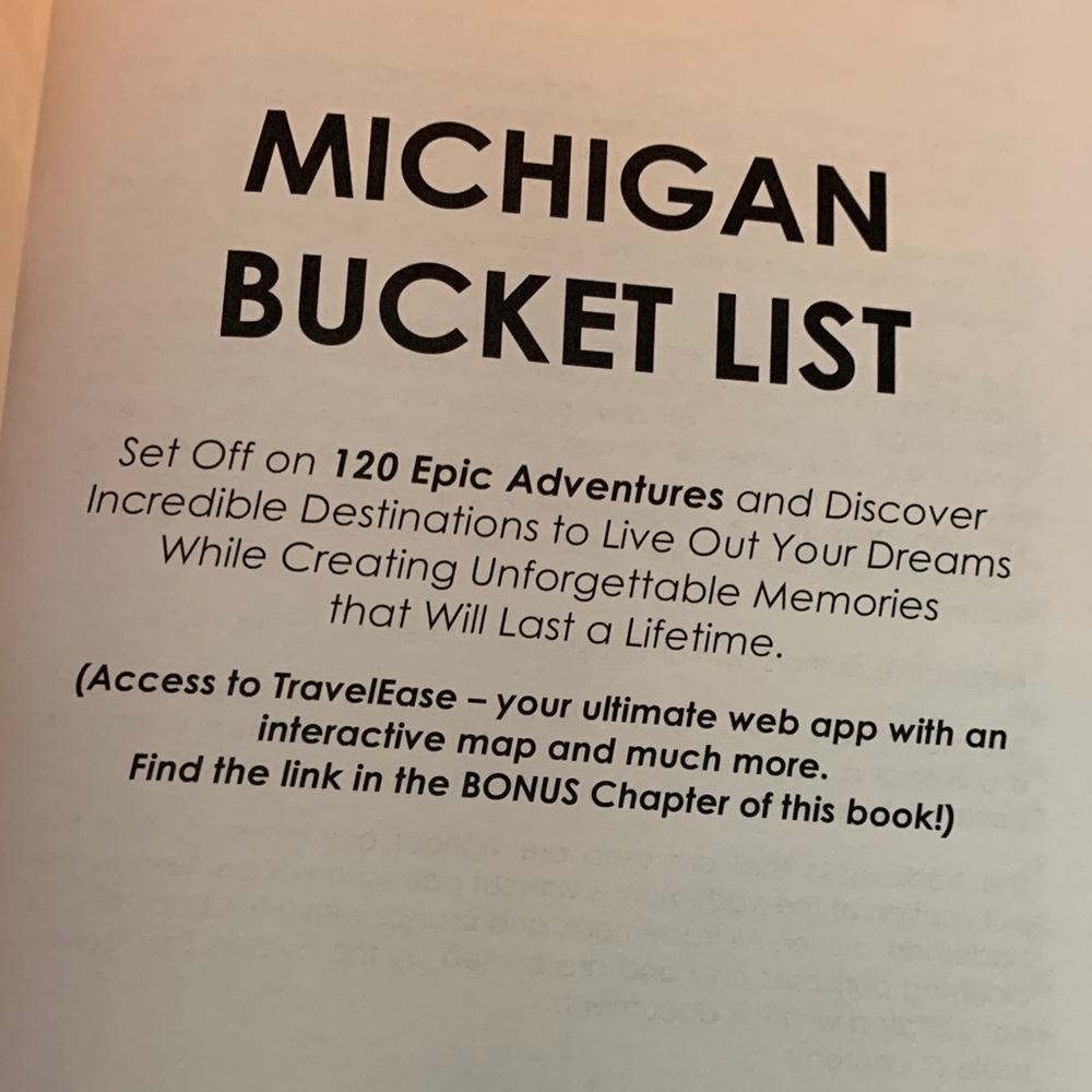 Michigan Bucket List Guide Book - Picture 3 of 3